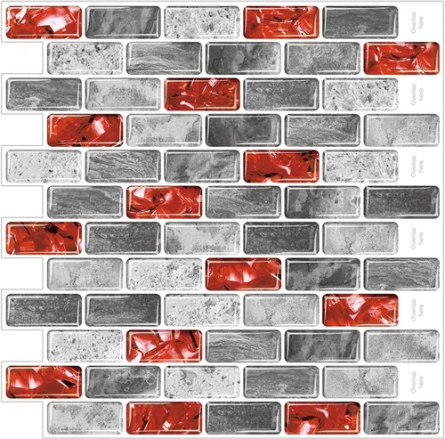 Vista 9 de Azulejos autoadhesivos para pared posterior (backsplash) de cocina, diseño grande premium 3D autoadhesivo para cocina, sala de estar, dormitorio