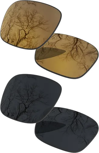 Vista 19 de Juego de 2 lentes polarizadas de repuesto para Oakley Holbrook OO9102 Pack Negro y Negro