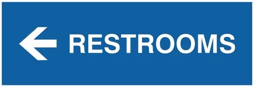 Vista 11 de Signs ByLITA Basic Restrooms - Letrero direccional para pared o puerta (negro), pequeño (paquete de 1)