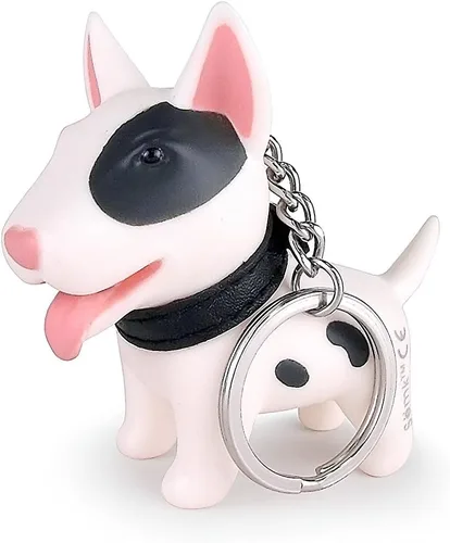 Vista 2 de MIFXIN Llavero de perro lindo llavero de coche llavero decoración llavero llavero para niños adultos fiesta amistad, bull terrier