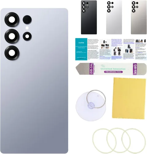 Vista 105 de Compatible con Samsung Galaxy Note 8 - Carcasa trasera de repuesto de cristal de 6.3 pulgadas, SM-N950, todos los portadores con manual de Negro