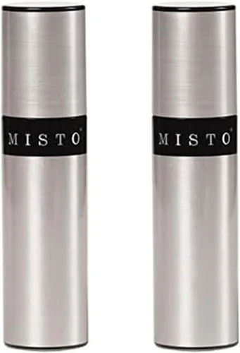 Vista 7 de MISTO Pulverizador de aceite de aluminio cepillado, individual, plateado