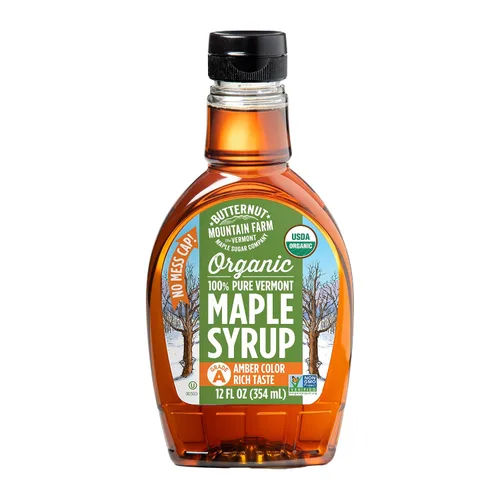 Vista 9 de Butternut Mountain Farm Jarabe de arce puro grado A, botella de PET rico en ámbar, 12 onzas líquidas