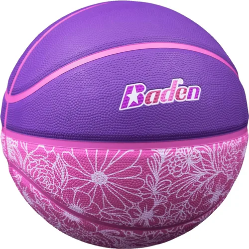 Vista 3 de Baden Lienzo Legend Court Diseño creativo de baloncesto de goma para exteriores Tamaño para jóvenes y adultos 5,6,7