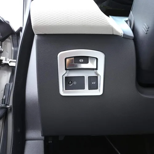 Vista 3 de YIWANG ABS cromo trasero puerta trasera interruptor ajuste para Land Rover Range Rover Velar 2017 2018 2019 2020 Auto Accesorios
