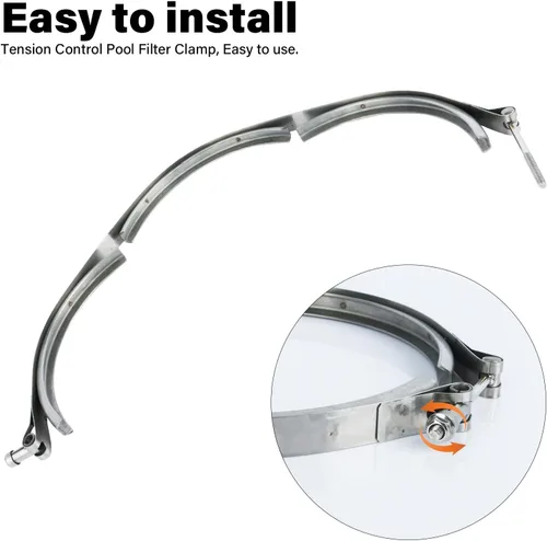 Vista 3 de Ameri Kit de abrazadera de control de tensión para filtro de piscina SX310N