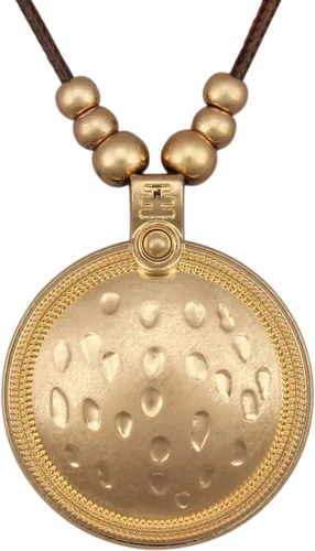 Vista 52 de Jeilwiy Collar de cuero para mujer, collar funky, gargantilla de cuerda con colgante, joyería de estilo bohemio