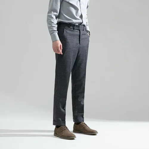 Vista 8 de Jousen Zapatos de vestir casuales para hombre, zapatos de vestir clásicos de gamuza para hombre