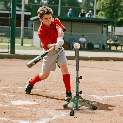 Vista 6 de Baseball Softball Batting Tee, Adjustable Height Tripod Stand