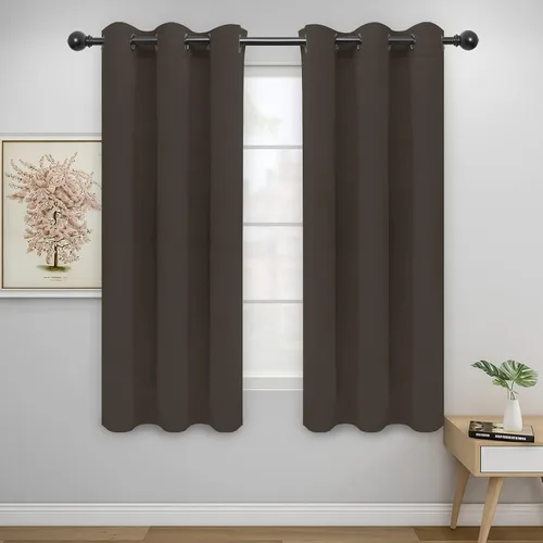 Vista 146 de Easy-Going - Cortinas opacas para dormitorio, aislamiento térmico sólido con ojales, cortinas de ventana para reducción de ruido, cortinas