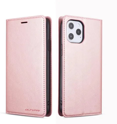 Vista 65 de QLTYPRI Funda tipo cartera para iPhone Air, 3 tarjeteros, color negro Funda de piel sintética de alta calidad, cierre magnético, soporte
