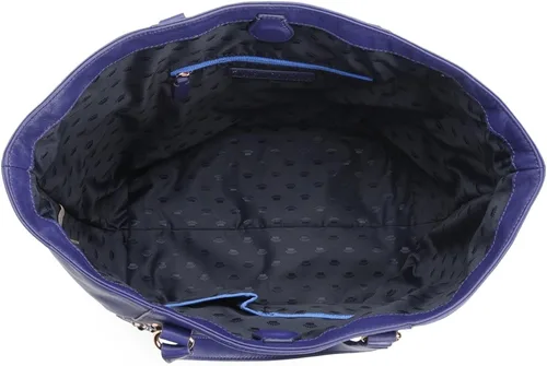 Vista 3 de Juicy Couture Bolso de mano de cuero Hollywood, azul cobalto