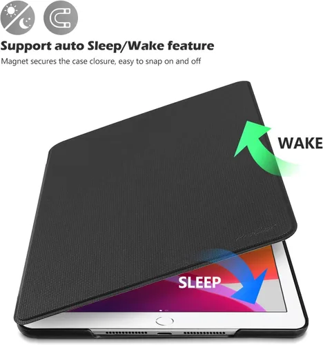 Vista 4 de ProCase Funda para iPad 10.2 2021 iPad 9ª generación / iPad 2020 8ª generación/iPad 2019 7ª generación, funda protectora delgada para iPad de 10.2