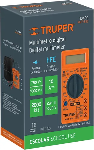 Vista 6 de TRUPER Multímetro digital ligero MUT-830