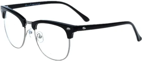 Vista 6 de Shiratori Nuevas gafas de moda vintage de medio marco semi sin montura con lentes transparentes