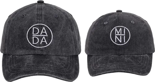Vista 11 de Vintage Cotton Hats for Men Women Adjustable Baseball Cap Hermana grande