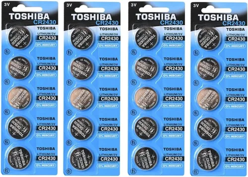 Vista 6 de Toshiba Batería CR2430 3V Litio Moneda Celda (4 Baterías)