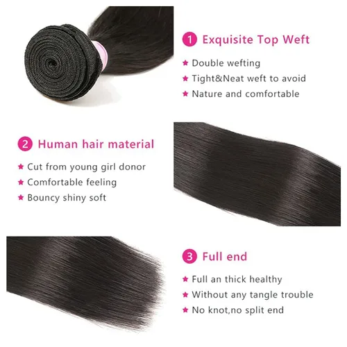 Vista 113 de Beauty Forever Yaki - Extensiones de cabello humano virgen mongol sin procesar, grado 12A, 3 paquetes de cabello humano virgen mongol sin procesar