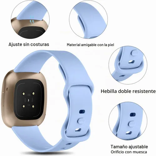 Vista 8 de GEAK Paquete de 15 correas compatibles con Fitbit Versa 4/Versa 3/Sense/Sense 2, correa de repuesto suave resistente al agua para reloj inteligente