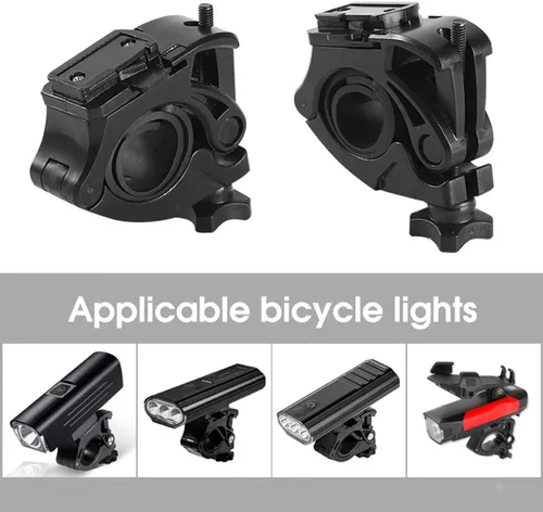 Vista 3 de Abrazadera de antorcha de bicicleta Soporte de linterna de bicicleta ajustable Bicicletas Montaje de luz Ciclismo Antorcha Clip de bicicleta Soporte