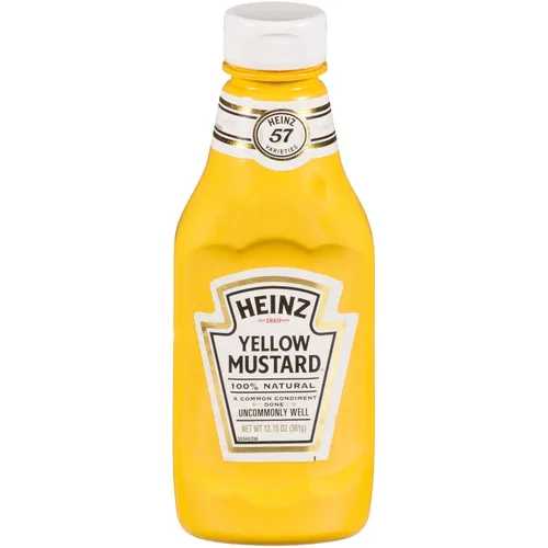 Vista 15 de Heinz Mostaza amarilla (botella de 567 g)