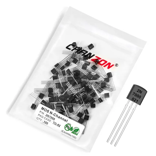 Vista 44 de Chanzon 2N60 TO-220AB NMOS MOS N-Channel Power MOSFET Transistor, alto voltaje y corriente nominal, (paquete de 10 unidades)