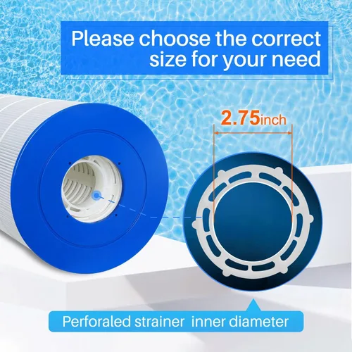 Vista 2 de POOLPURE Filtro PLFPA200S que reemplaza a PA200S, Hayward CX200XRE, Hayward SwimClear C200S, Ultral-D5, cartucho de filtro de 200 pies cuadrados, 1