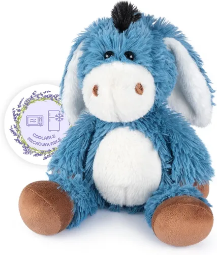 Vista 14 de SuzziPals Vaca de las Tierras Altas de Peluche Calentable y Enfriable, Almohadilla Calentable Microondable para Relajación y Alivio, Juguetes
