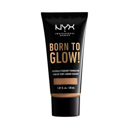 Vista 12 de NYX PROFESSIONAL MAKEUP Base de maquillaje Born To Glow Naturally Radiant, cobertura media - almendra
