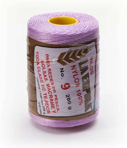 Vista 48 de N° 9 - 100% Cordón de Hilo de Nylon Omega para Tejer y Crochet - 01 Blanco