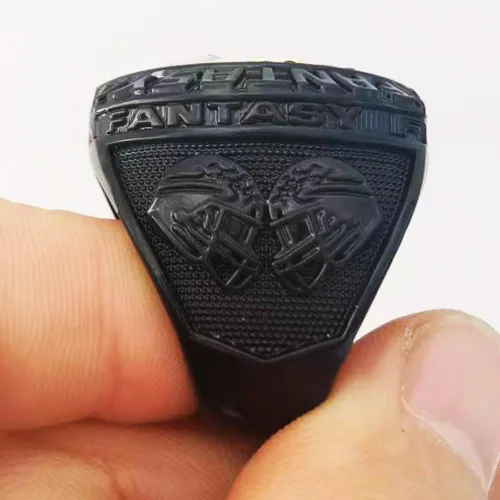 Vista 4 de Anillo de trofeo de campeonato de fútbol de fantasía 2023 Premio de anillo de premio Deportivo MVP ganador del Campeonato de la Liga FFL