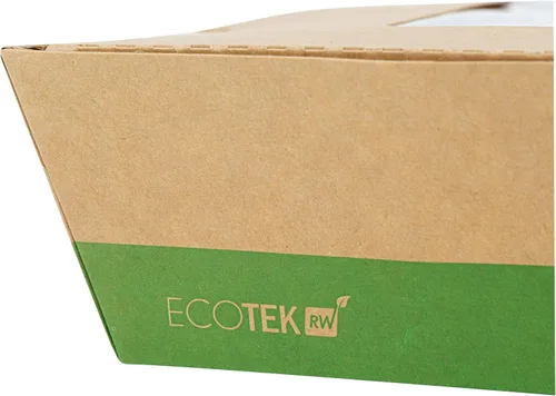 Vista 19 de Restaurantware Caja Bento de papel de 100 unidades, 51 onzas, contenedor de papel de estraza para alimentos, caja desechable a prueba de grasa