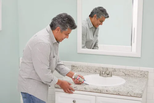 Vista 5 de GE Selladores y adhesivos Advanced Silicone 2* Sellador de cocina y baño, 2.8 oz, transparente