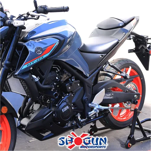 Vista 6 de Shogun Yam MT-03 MT 03 MT03 2016 2017 2018 2019 2020 2021 2022 2023 - Deslizadores de marco sin corte negro - 750-6149 - Fabricado en los Estados