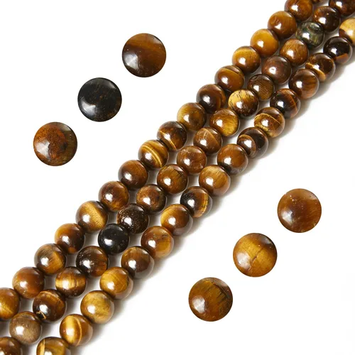 Vista 7 de 100 piezas de cuentas de amatista natural de 6 mm, cuentas de piedras preciosas redondas sueltas para hacer joyas