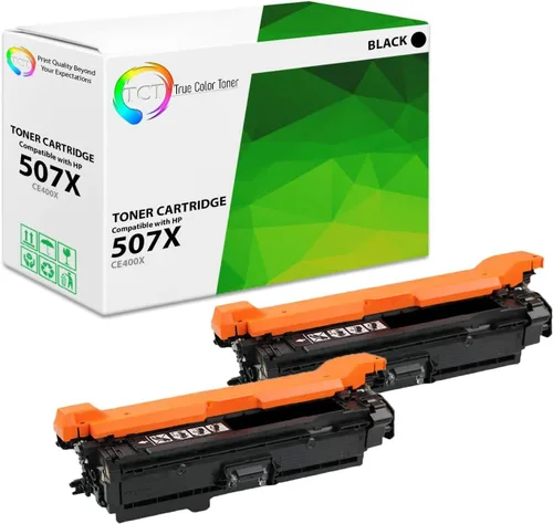 Vista 10 de TCT Paquete de 4 cartuchos de tóner 507A – Reemplazo compatible para HP 507A CE400A CE401A CE402A CE403A funciona con impresoras HP LaserJet