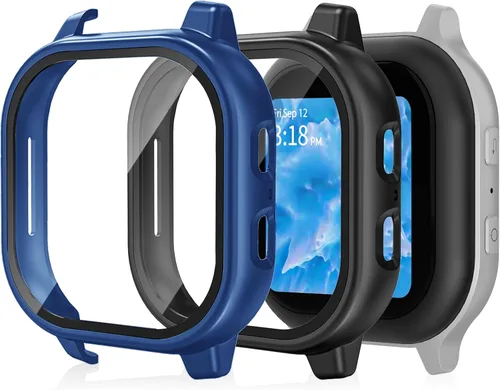 Vista 11 de Paquete de 2 accesorios Gabb Watch 3/3e - Funda protectora con protector de pantalla de vidrio templado integrado y cubierta rígida de policarbonato
