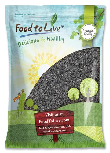 Vista 7 de Semillas de sésamo negro, 2.5 libras, crudas, sin cáscara, kosher, veganas, a granel, Kala Til
