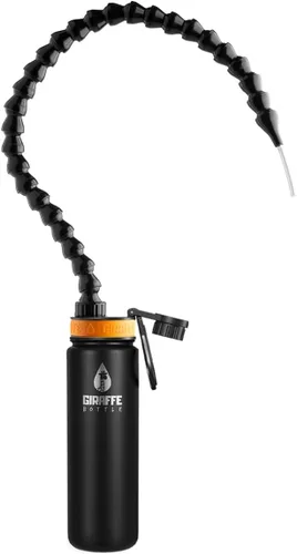 Vista 8 de Giraffe Bottle Tower - Sistema de bebida manos libres, botella aislada de acero inoxidable (longitud 15 pulgadas / 15.0 in)