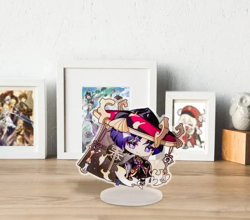 Vista 4 de FUNKY STORE Genshin Impact - Llavero acrílico de manga para videojuegos