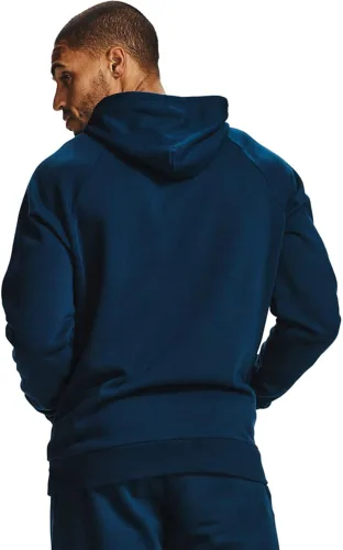 Vista 2 de Under Armour Rival - Sudadera ajustada de vellón con capucha para hombre