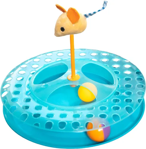 Vista 11 de Petstages - Juguete interactivo para gatos Chase Meowtain de 4 niveles