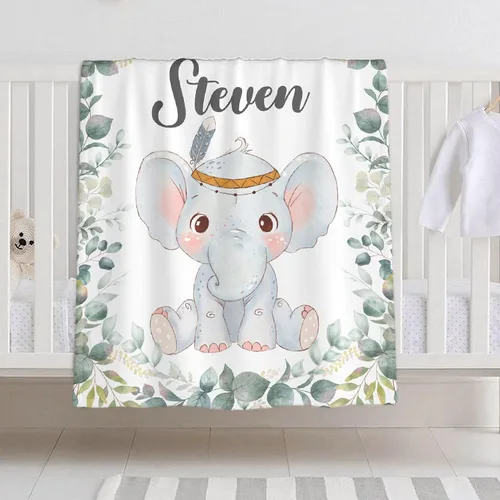 Vista 14 de Manta de bebé personalizada para niñas y niños, manta de bebé personalizada con nombre para niños pequeños, niños, ducha, recién nacidos, guardería