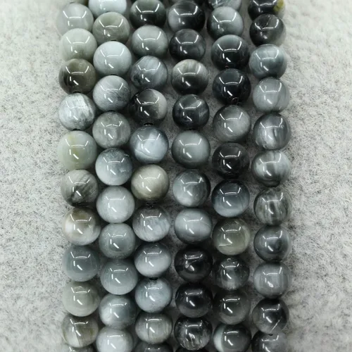 Vista 2 de Gem Semi Precious Gemstones 4mm Round Beads Crystal Stretch Bracelet 7 Inch Unisex