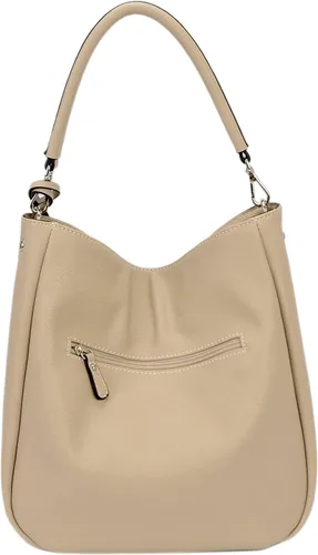 Vista 3 de DAVIDJONES - Bolso tipo Hobo de piel sintética suave para mujer, bolso cruzado mediano, bolso de hombro con asa superior, Bolso Hobo clásico simple