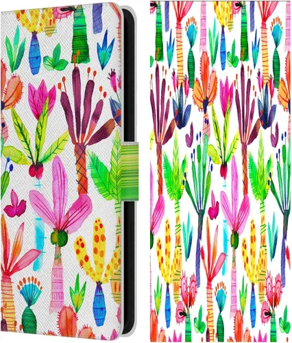 Vista 167 de Head Case Designs Officially Licensed Ninola Brushstrokes Black Summer Patterns Leather Wallet Case Compatible with Samsung Galaxy A07 4G