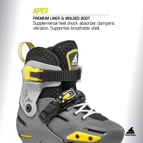 Vista 3 de Rollerblade Apex Junior - Patín en línea ajustable para fitness