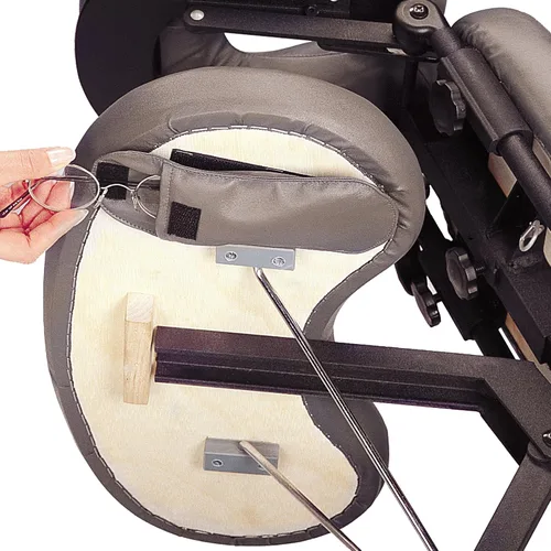 Vista 9 de Master Massage Apollo - Silla de masaje portátil de tamaño extragrande, ligera, de aluminio, plegable, postura sentada, silla de masaje plegable