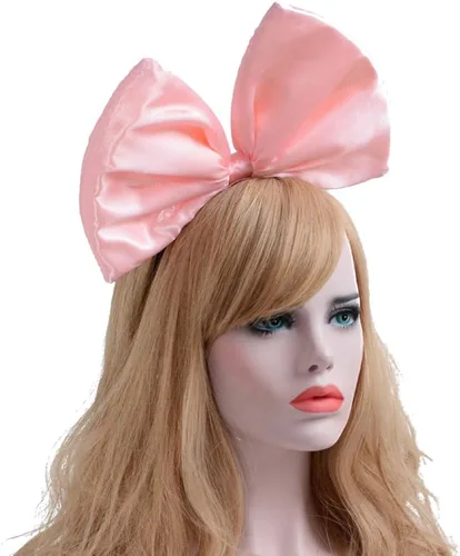 Vista 4 de BUYITNOW - Diadema de lazo enorme para mujer, bonito lazo para Halloween, cosplay