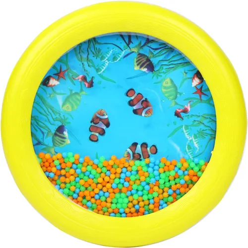 Vista 8 de Musfunny Tambor de Olas de Mar con Cuentas. Instrumento Musical con Suaves Sonidos del Mar. Juguetes Educativos de Música para Niños, Niñas y Bebés